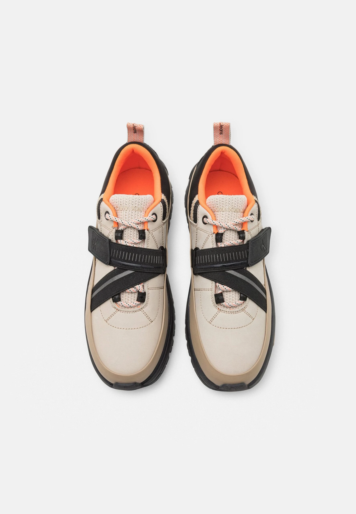 Calvin Klein Jeans Hybrid Shoe Lace Up Strap - Trainers - Travertine/Eggshell/Black 6 Calvin Klein Jeans Hybrid Shoe Lace Up Strap - Trainers - Travertine/Eggshell/Black - Image 4