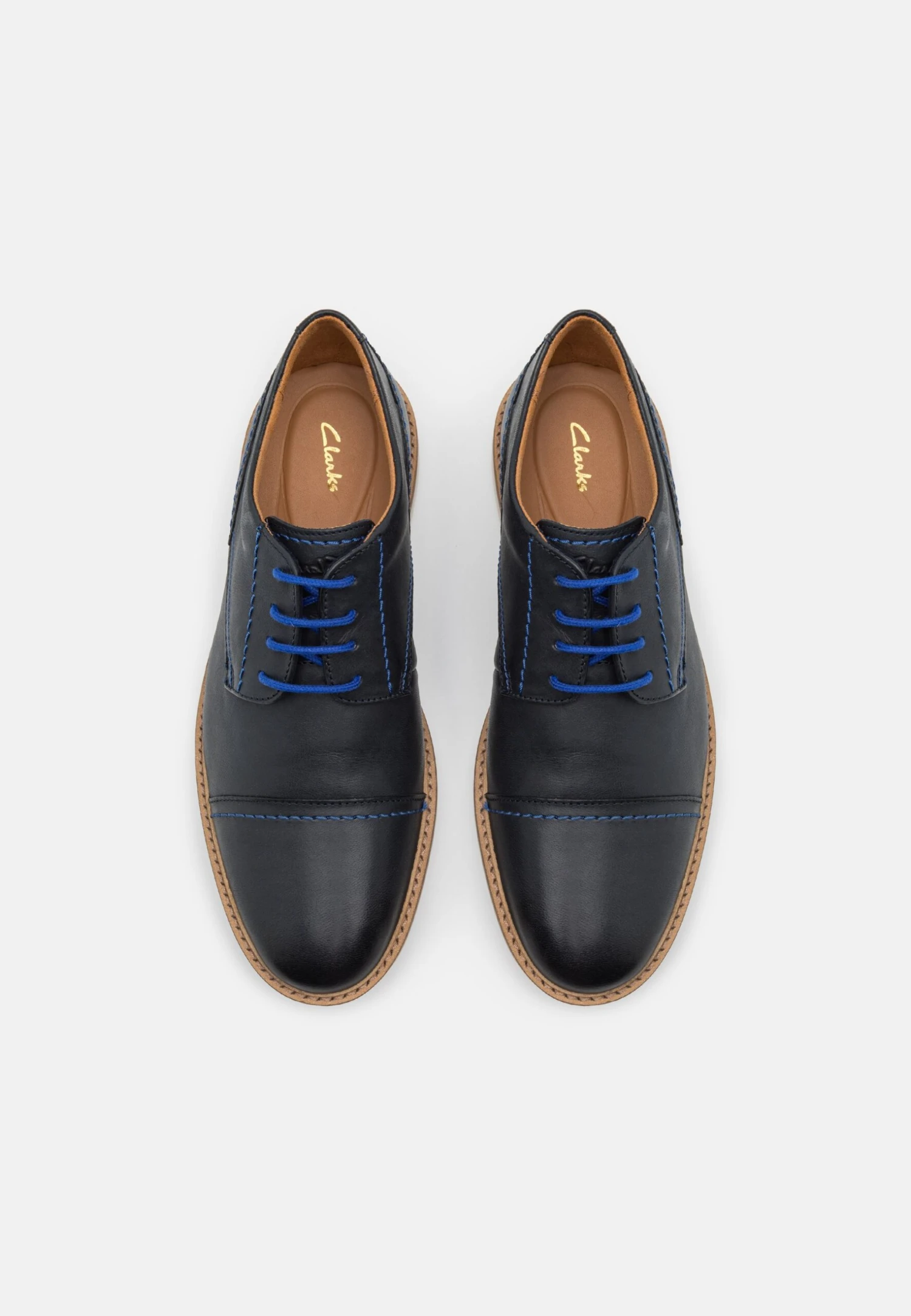 Clarks Atticus- Casual Lace-Ups - Navy 6 Clarks Atticus- Casual Lace-Ups - Navy - Image 4