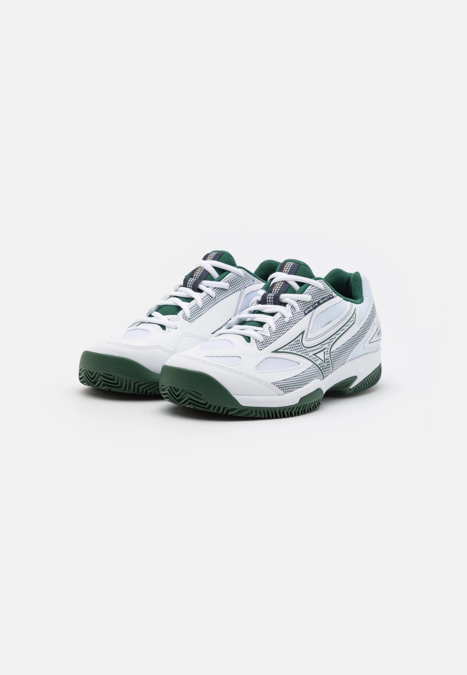 Mizuno Break Shot 4 Cc - Clay Court Tennis Shoes - White/Pineneedle/Papyrus 4 Mizuno Break Shot 4 Cc - Clay Court Tennis Shoes - White/Pineneedle/Papyrus - Image 2
