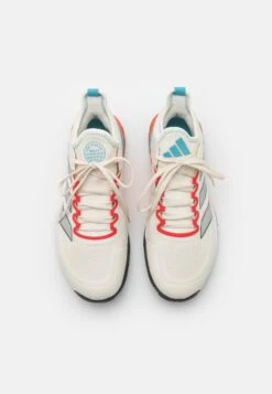 ADIDAS PERFORMANCE Adizero Ubersonic 4 Clay - Clay Court Tennis Shoes - Chalk White/Silver Metallic/Preloved Blue -Exquisite Shoes 1e5722ca39bf4f20903ccfc8343950d7