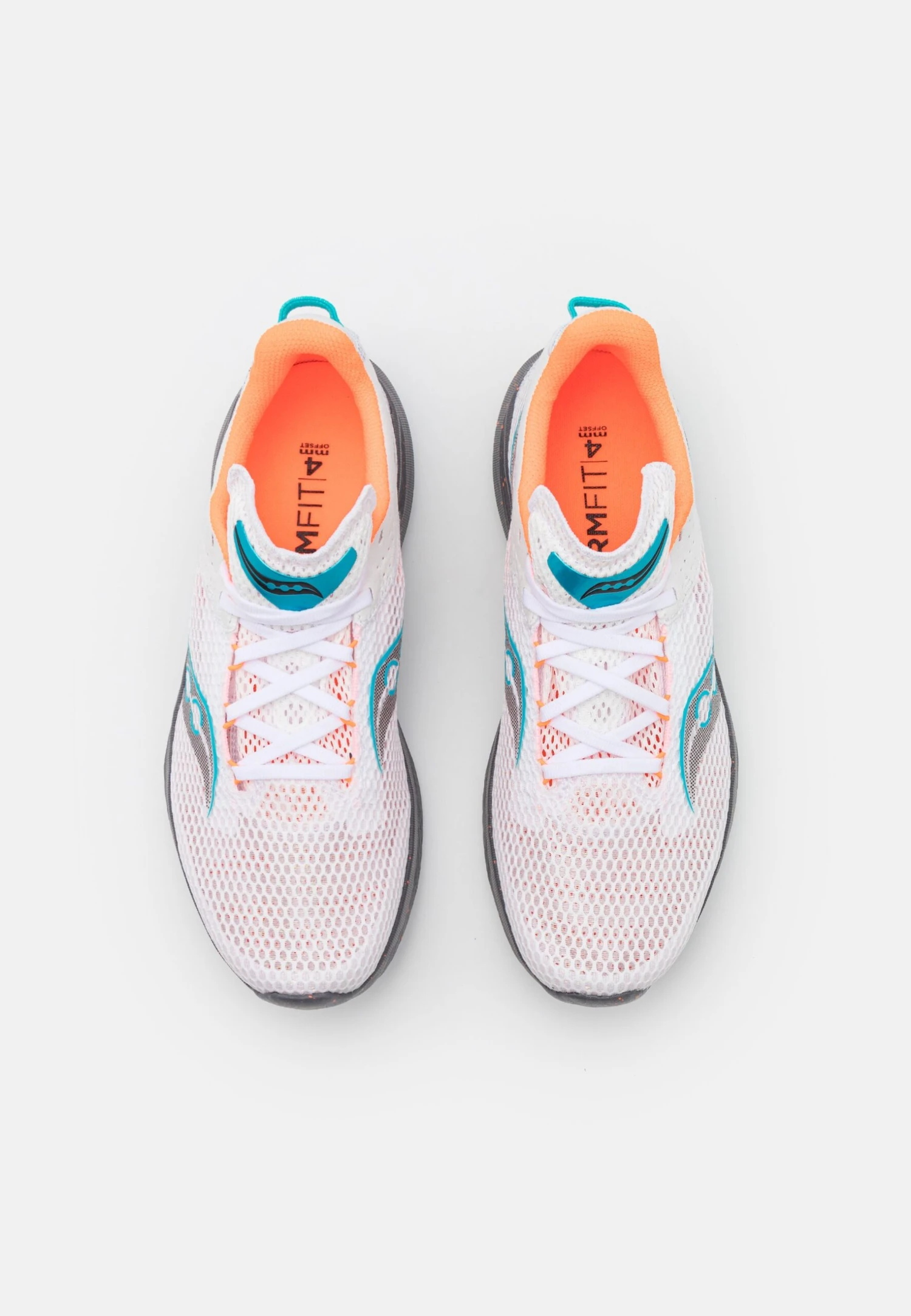 Saucony Kinvara 14 - Neutral Running Shoes - White/Gravel 6 Saucony Kinvara 14 - Neutral Running Shoes - White/Gravel - Image 4