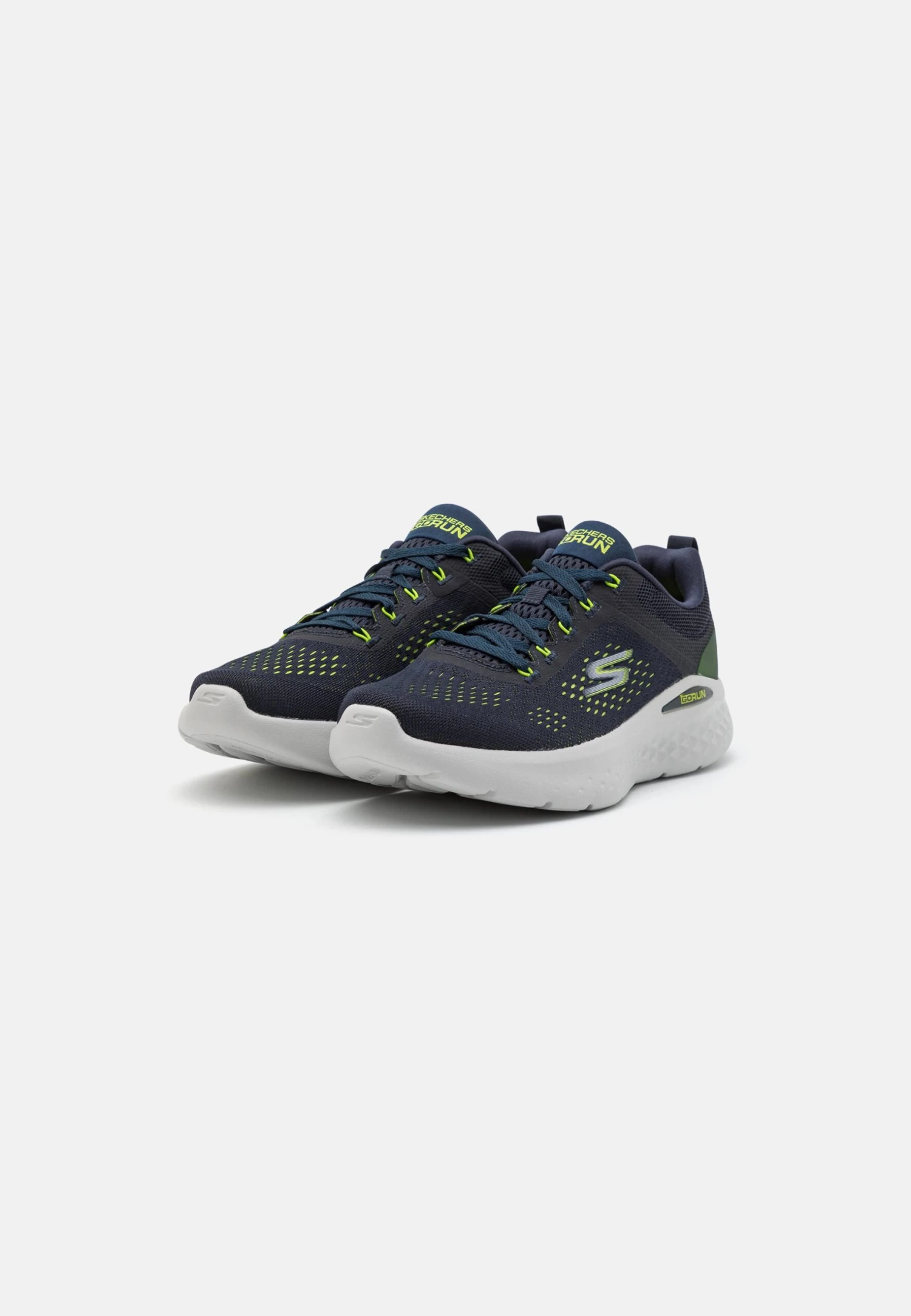 Go Run Lite - Walking Trainers - Navy/Lime 4 Go Run Lite - Walking Trainers - Navy/Lime - Image 2