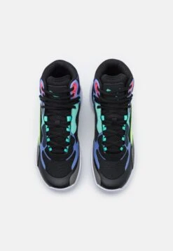 Puma Playmaker Pro Mid - Basketball Shoes - Black/Elektro Purple -Exquisite Shoes 2bd789e1374c46fd8c77957847d87526