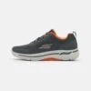 Go Walk Arch Fit - Walking Trainers - Charcoal/Orange -Exquisite Shoes 2cafc558ad60450fb3673b62cc81dd90