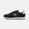 Calvin Klein Jeans Retro Runner - Trainers - Black/Bright White -Exquisite Shoes 3ceb975b12944d06a4f7ac0969eaf960