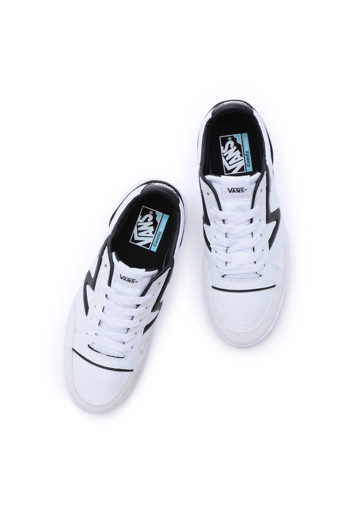 Vans Lowland Unisex - Trainers - Court True White/Black 4 Vans Lowland Unisex - Trainers - Court True White/Black - Image 2