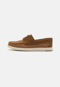 Clarks Bratton - Boat Shoes - Dark Tan