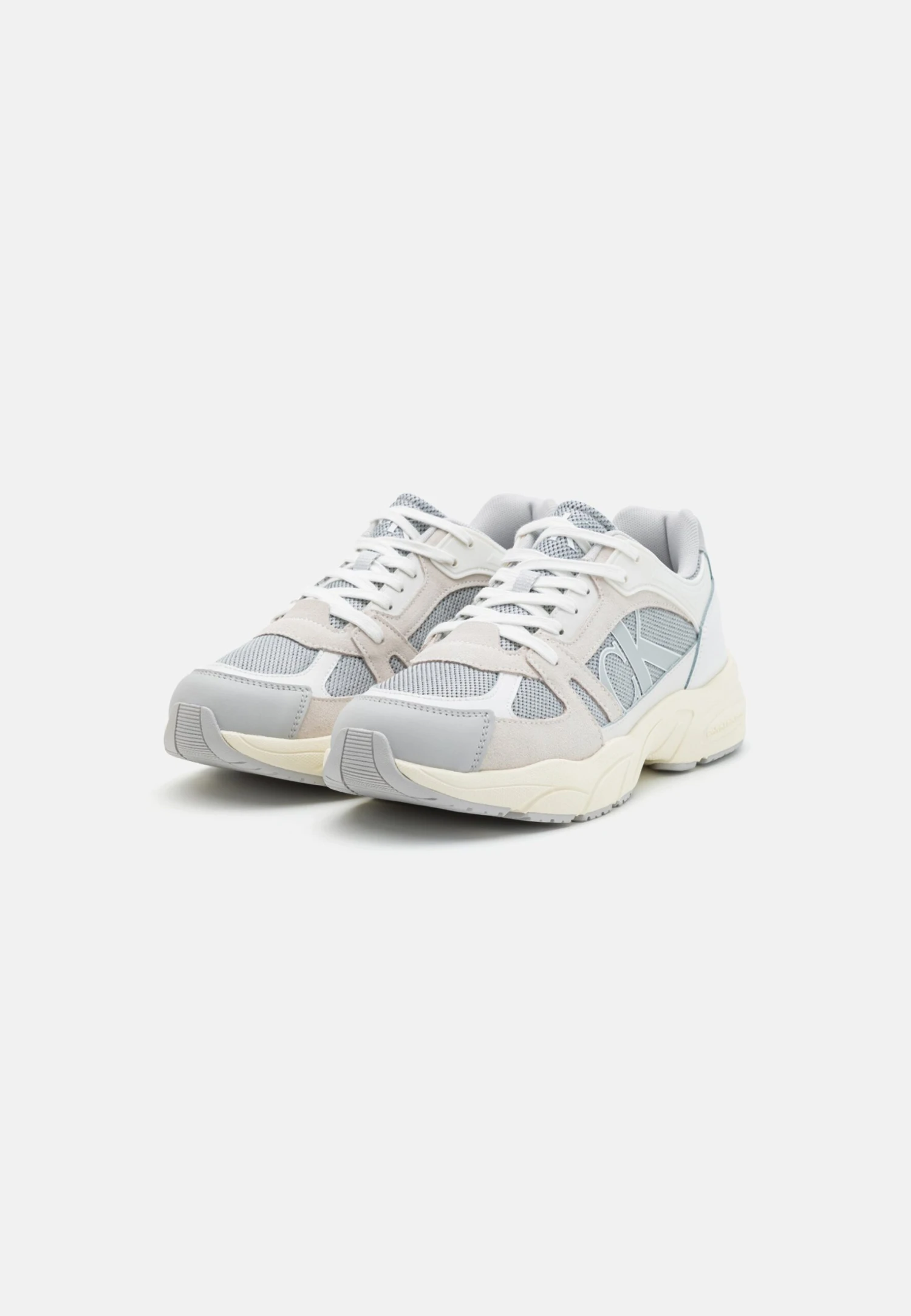 Calvin Klein Jeans Retro Tennis Laceup Mix - Trainers - Oyster Mushroom 4 Calvin Klein Jeans Retro Tennis Laceup Mix - Trainers - Oyster Mushroom - Image 2