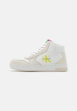 Calvin Klein Jeans Cap Pride 23 Basket Cupsole- High-Top Trainers - Creamy White/White