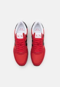 Armani Exchange Trainers - Red/Black -Exquisite Shoes 680cb6a4a5224042837ed8bd80156336