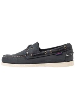 Sebago Docksides Portland Crazy Horse - Boat Shoes - Blue Navy