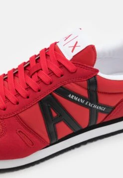 Armani Exchange Trainers - Red/Black -Exquisite Shoes 8c700115519b415cb88c2ffc25e3bdea
