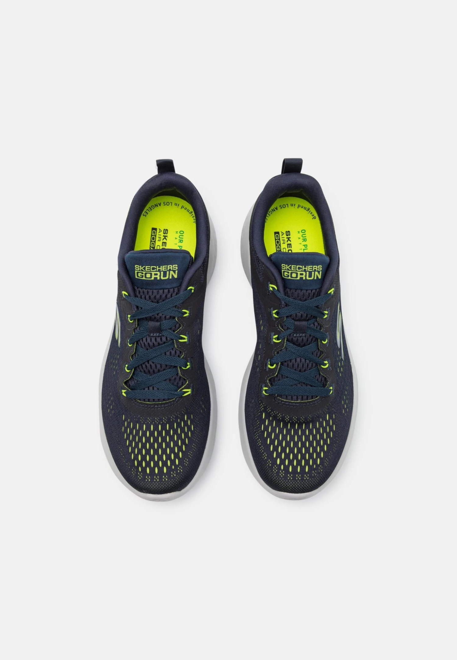 Go Run Lite - Walking Trainers - Navy/Lime 6 Go Run Lite - Walking Trainers - Navy/Lime - Image 4
