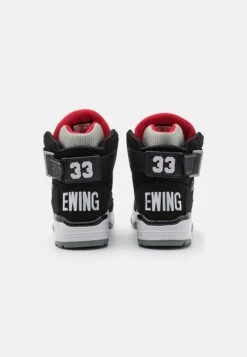 Ewing 33- High-Top Trainers - Black/Grey/Red -Exquisite Shoes 973772a25ccd4f728e988eb65936497d