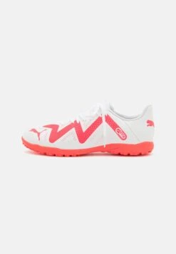 Puma Future Play Tt - Astro Turf Trainers - White/Fire Orchid
