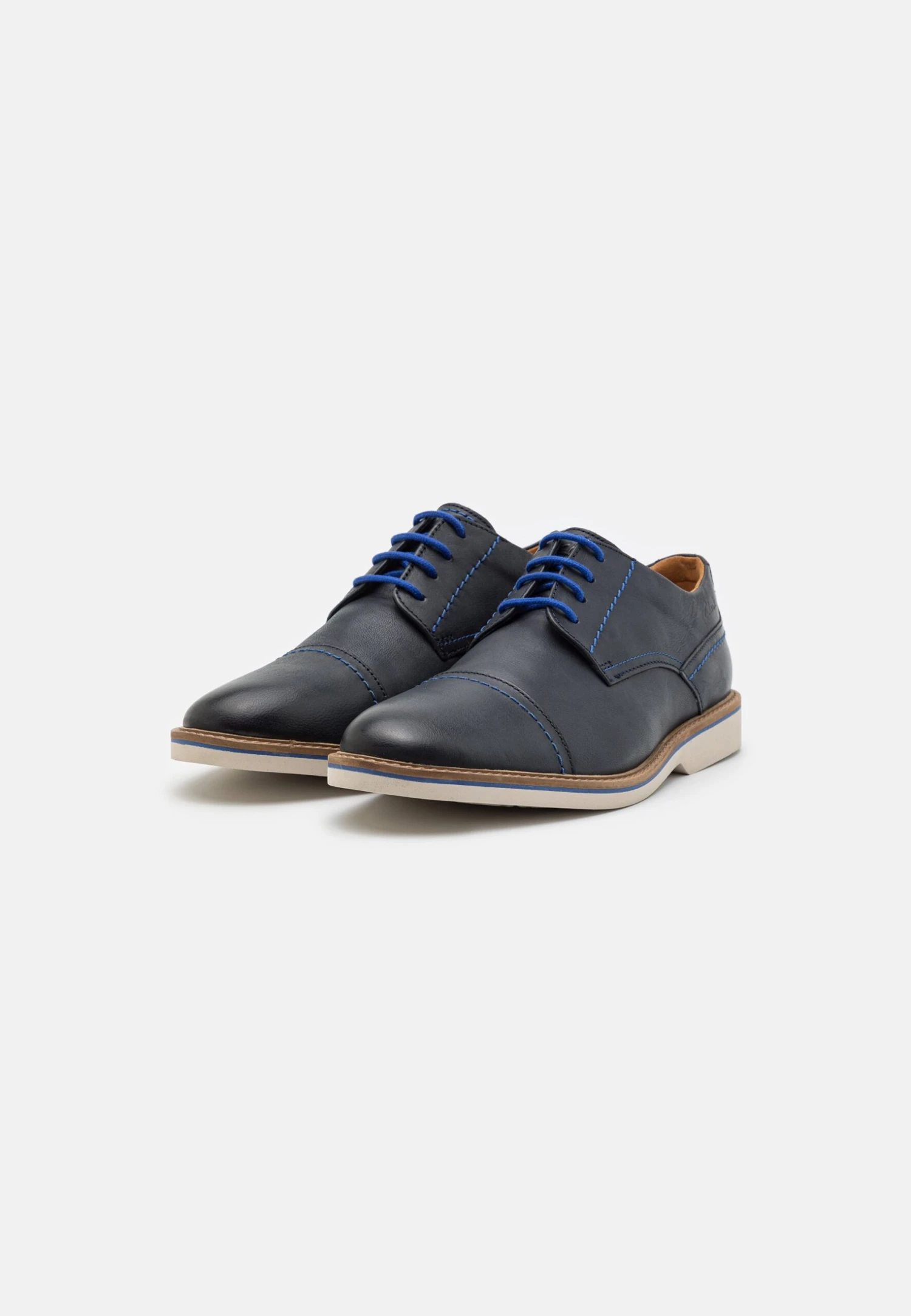 Clarks Atticus- Casual Lace-Ups - Navy 4 Clarks Atticus- Casual Lace-Ups - Navy - Image 2