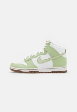 Nike Sportswear Dunk Hi Retro Se Emb - High-Top Trainers - Honeydew/Summit White/Elemental Gold/Habanero Red