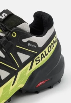 Salomon Speedcross 6 Gtx - Hiking Shoes - Lunar Rock/Black/Sunny Lime -Exquisite Shoes a65db5a02b9d44b3b9f8bce02787bed8