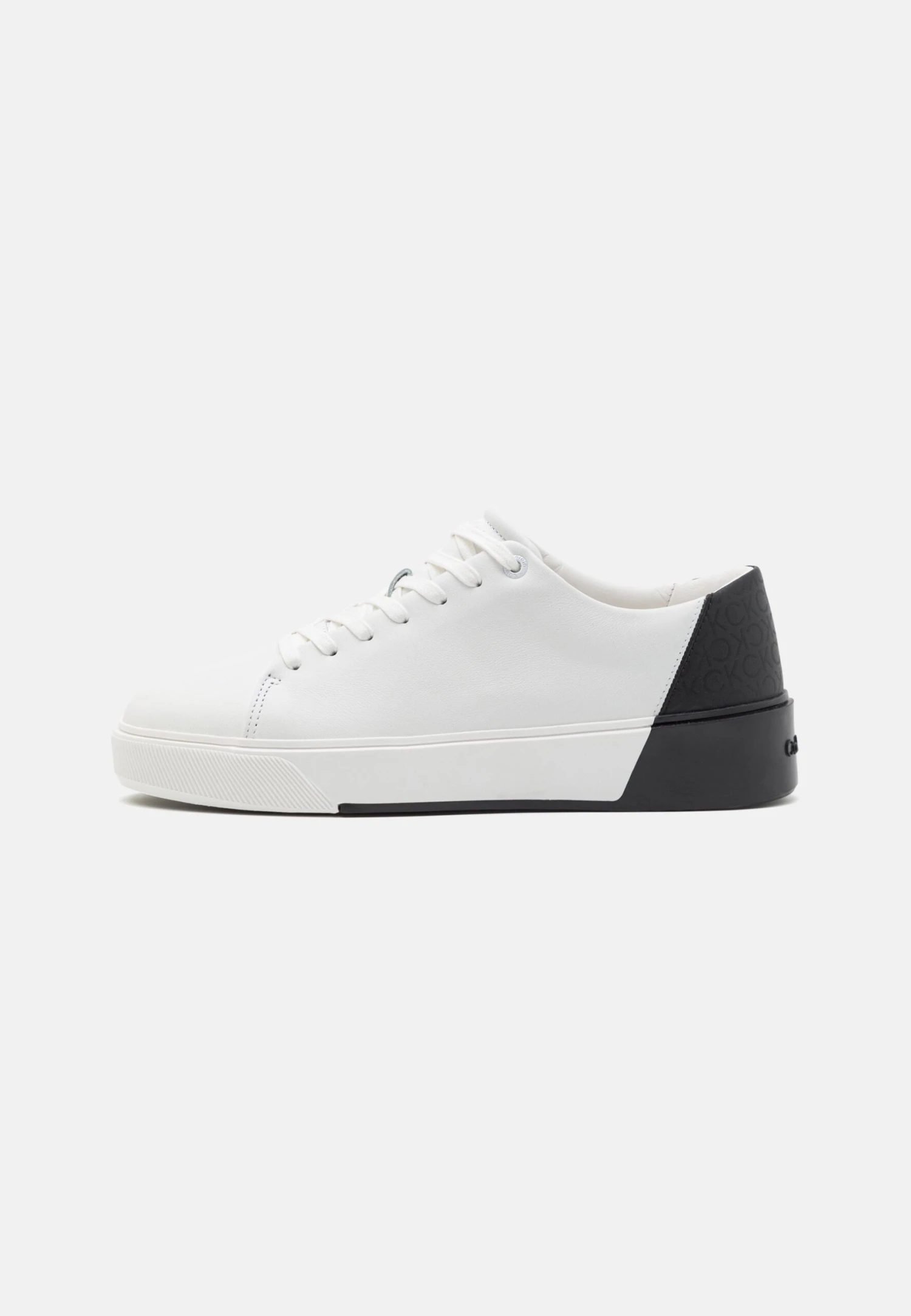 Calvin Klein Lace Up Mono - Trainers - White/Black 3 Calvin Klein Lace Up Mono - Trainers - White/Black