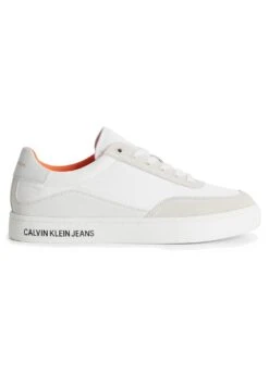 Exquisite Shoes 30 Calvin Klein Jeans Classic Cupsole Su Softny - Trainers - Creamy White/White/Firecracker