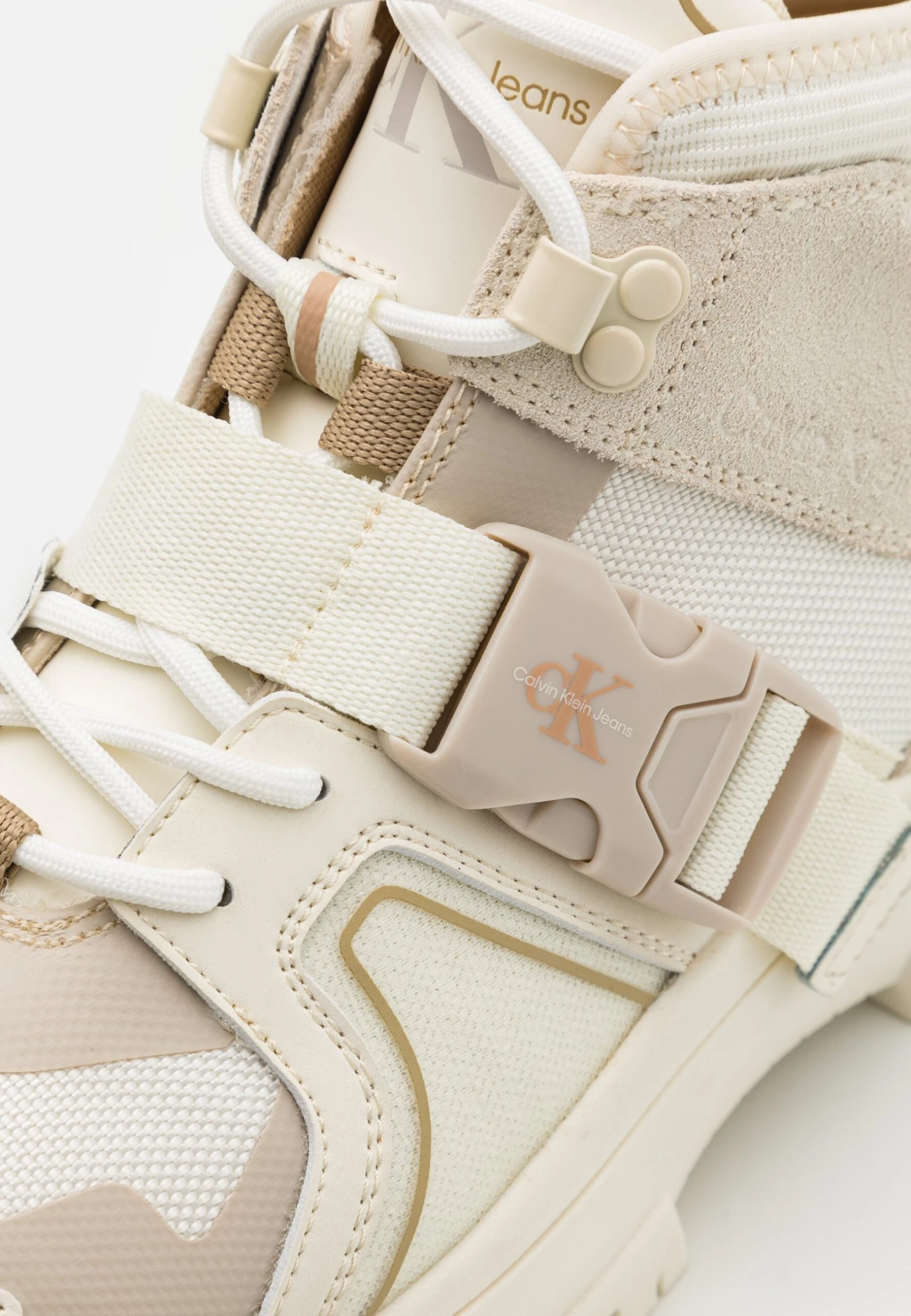 Calvin Klein Jeans Hybrid Hiking Boot - High-Top Trainers - Ivory 8 Calvin Klein Jeans Hybrid Hiking Boot - High-Top Trainers - Ivory - Image 6