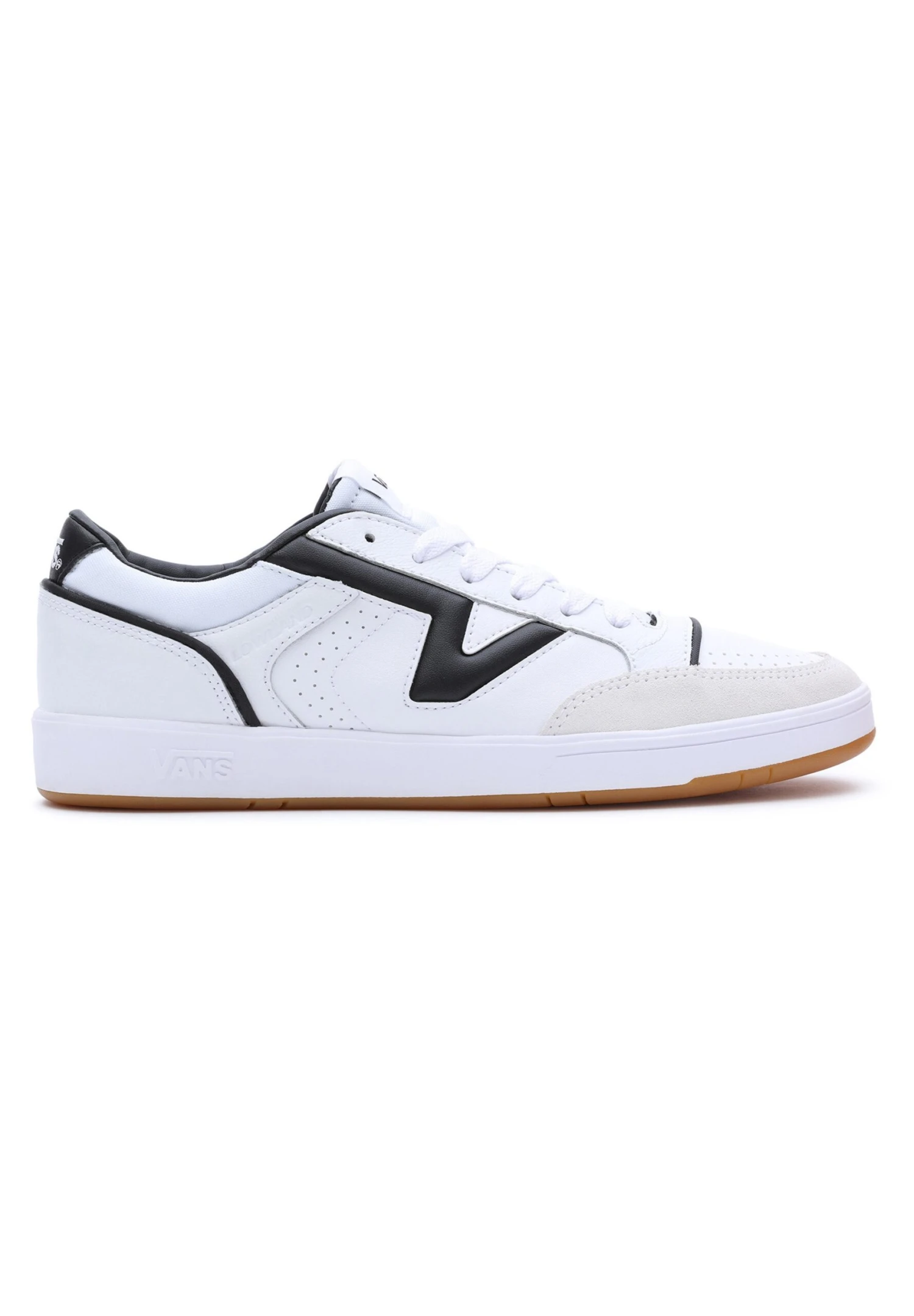 Vans Lowland Unisex - Trainers - Court True White/Black 8 Vans Lowland Unisex - Trainers - Court True White/Black - Image 6