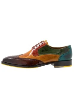 MELVIN & HAMILTON Jeff 14 - Lace-Ups - Wood/Yellow/Dark Winter Orange/Ultra Green/Turquoise/Rich Tan/Pop Yellow