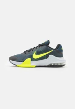 Nike Performance Air Max Impact 4 - Basketball Shoes - Black/Volt/Armory Navy/Pure Platinum