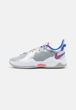 Nike Performance Pg 5 - Basketball Shoes - Metallic Silver/Hyper Royal/Laser Crimson