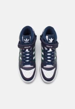 Adidas Originals Forum Mid Unisex - High-Top Trainers - Collegiate Navy/Team Dark Green/Team Collegiate Burgundy -Exquisite Shoes fa40662c949c4d78af80f90e5724d627